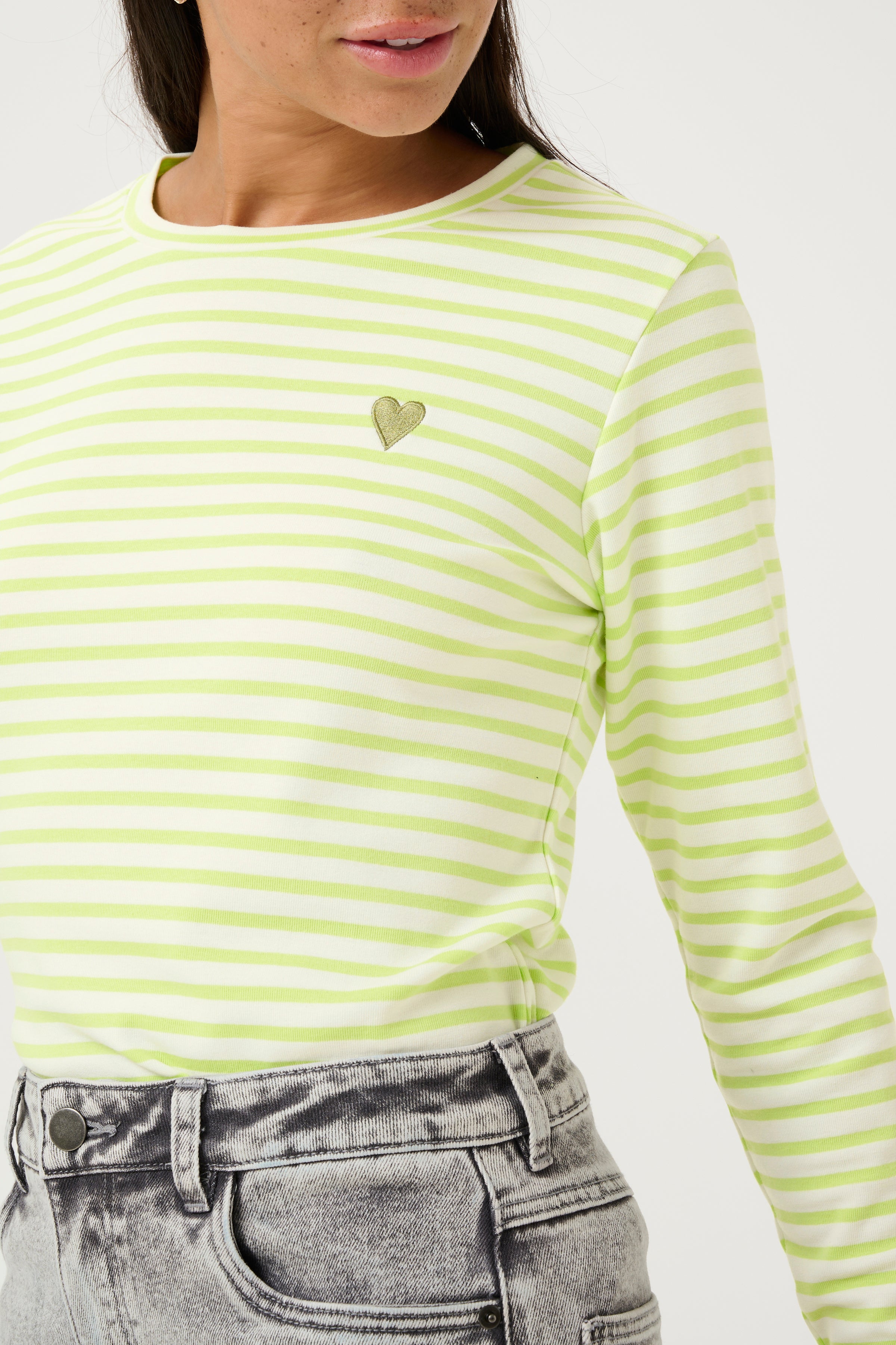 LIDDY T-Shirt ~ Chalk/Lime