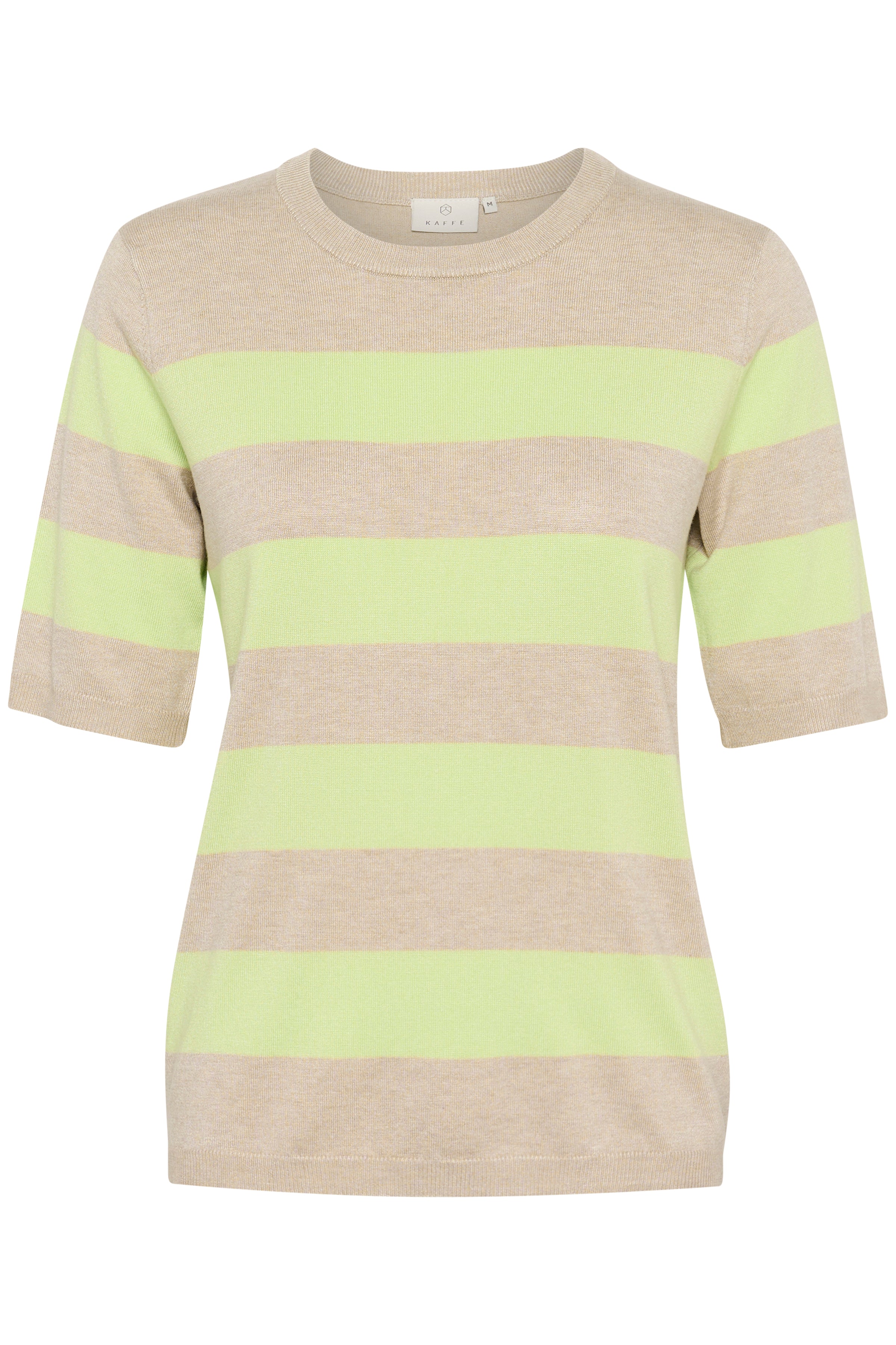 LIZZA Striped Knit ~ Feather Grey/ Lime