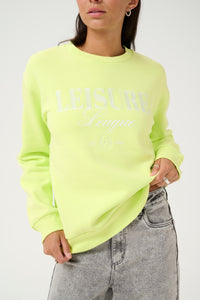 VIOLA Sweatshirt ~ Lime Green