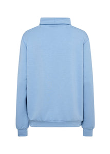 BANU Sweatshirt ~ Crystal Blue & Cream