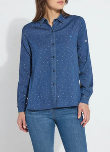 CATALEYA Crystal Embellished Shirt ~ Chambrey