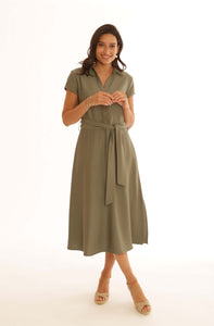 DOT Dress ~ Khaki